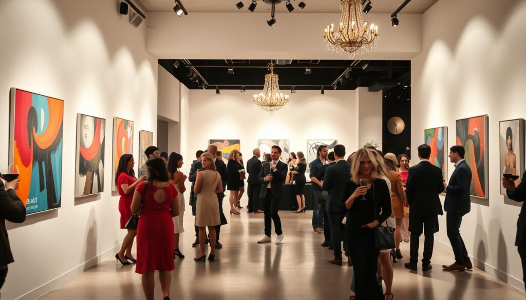 gallery opening gallery opening